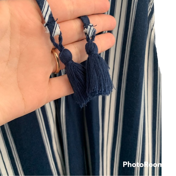 Show Me Your MuMu Rancho Mirage Lace up Striped Dress - Picture 7 of 13